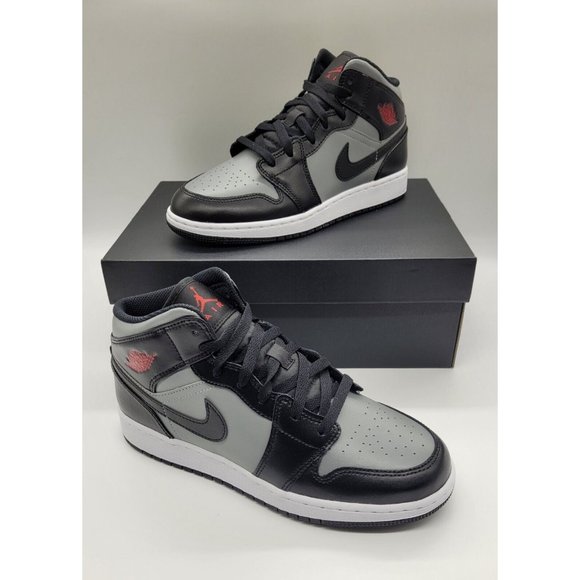 Jordan 1 Mid 'Shadow' (GS) 554725-096 - Picture 6 of 11